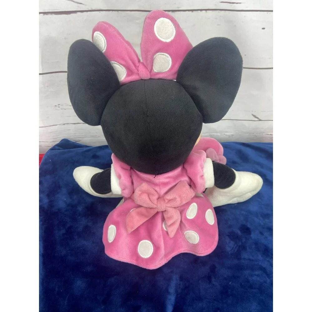 Disney Minnie‎ Mouse Pink Polka Dot Dress Plush Stuffed Animal Toy 18
